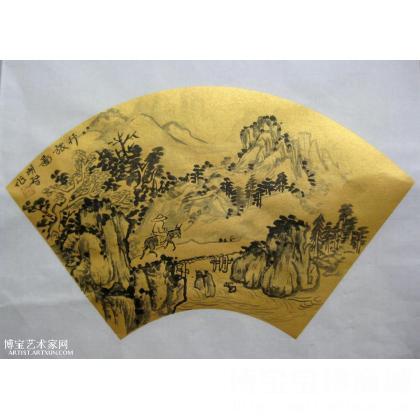 行旅图 山水画 宋文志作品 类别: 国画山水作品